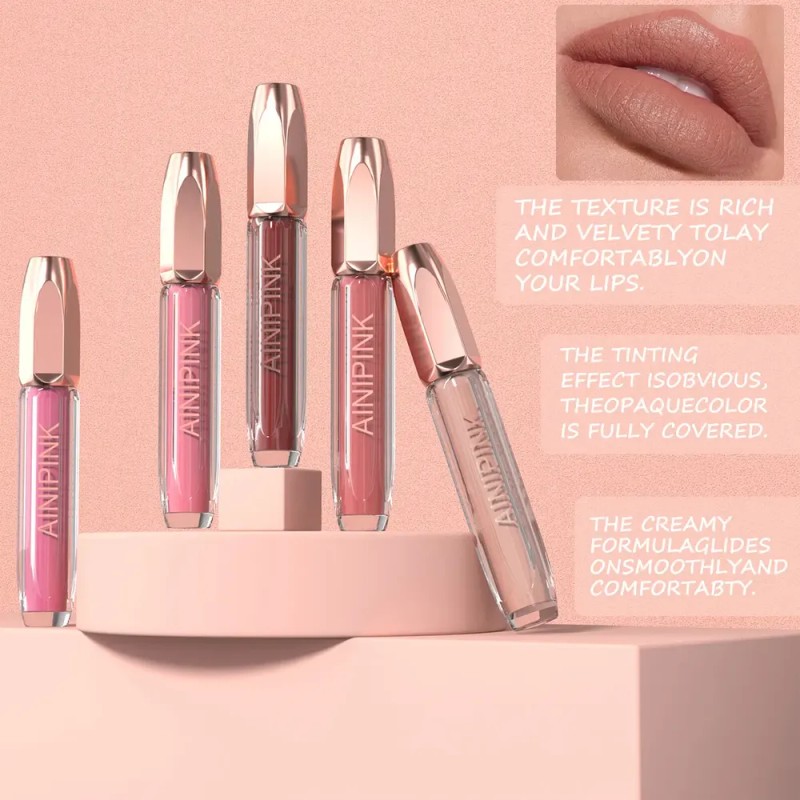 [hzp] Set De 8 Brillos Labiales Antiadherentes .