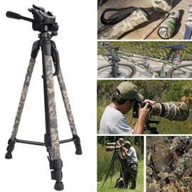 Favuit Camo Wrap Tape, 6 Roll Military Camouflage Stretch Form Bandage Hunting Self-Adhesive Protective Strip for Hunting Camera Flashlight Bicycle (Grass Camo)