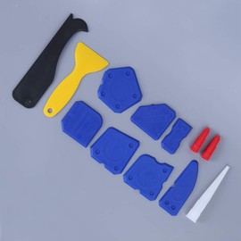12Pcs/Set Hand Caulk Removal Set Silicone Sealant Finishing Grout Tools Kit for Bathroom Kitchen Sealing Hand Caulk Removal