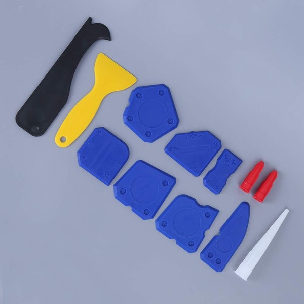12Pcs/Set Hand Caulk Removal Set Silicone Sealant Finishing Grout Tools