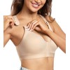 DotVol Women's Non-Wired Post-Operative Bra, Front Closure, Strong Hold Bra,