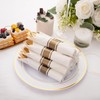 Joyido 200PCS Pre Rolled Gold Plastic Silverware Sets - Heavy