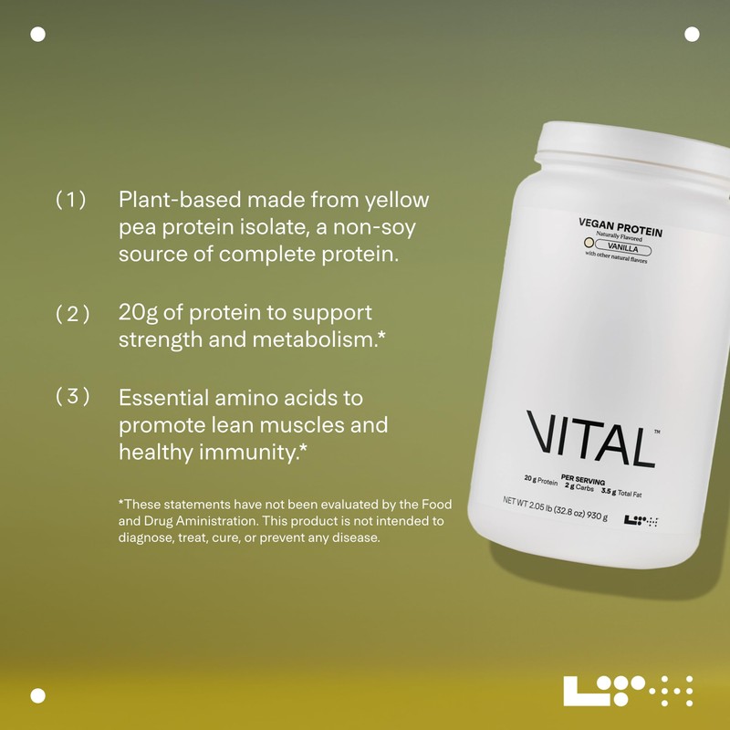LTH Vital Vegan Protein - Trusted by Life Time Fitness