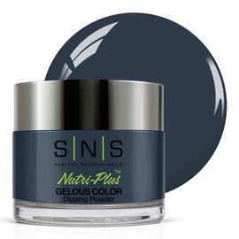 SNS Nail Dip Powder, Gelous Color Dipping Powder - Heart Skips A Beat (Blue), EE12 - Long-Lasting Acrylic Nail Color & Polish Lasts 14 Days - Low-Odor & No UV Lamp - 1 Oz