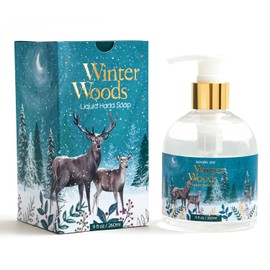 ROMIIE ZOI Christmas Liquid Hand Soap with Gift Box - Winter Woods, Infused with Fresh-Cut Christmas Tree Aroma - 260ml/ 9 fl.oz
