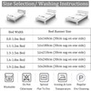 Guest Ruyunlai Bed Runner King Size,Beige Bed Runner For 2