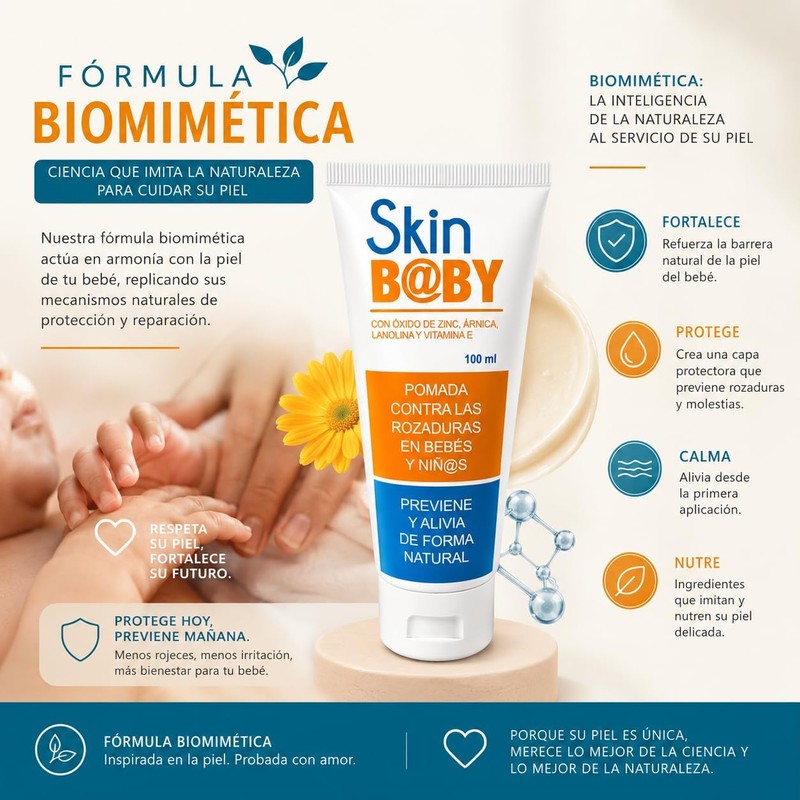 Skin Baby - Crema para Rozaduras de Bebés, Evita y