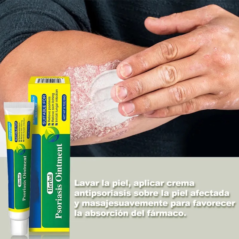 Crema De Psoriasis Para Varios Síntomas De Psoriasis 40g2pcs Neutra