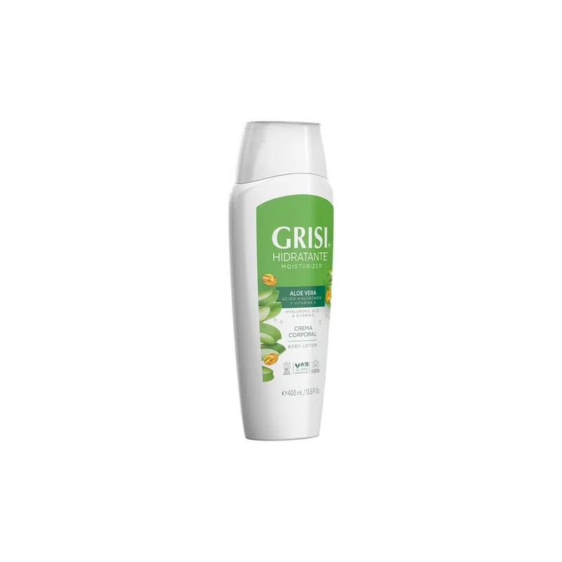 Grisi Crema Corporal Aloe Vera Y Ácido Hialurónico 400 Ml