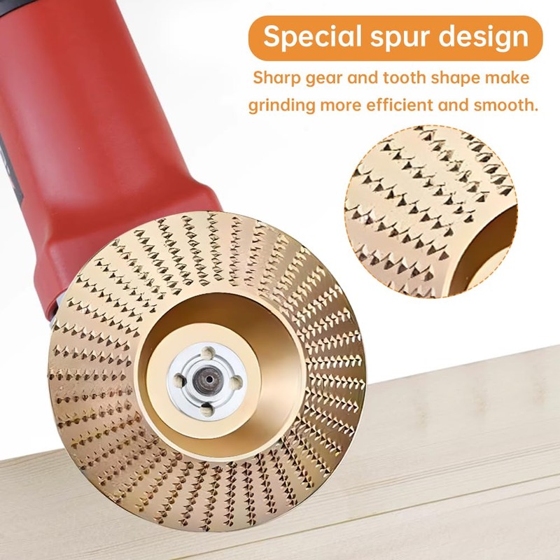 4Pcs Wood Carving Disc Set,4inch Sturdy Wood Shaping Carving Disc,Grinding