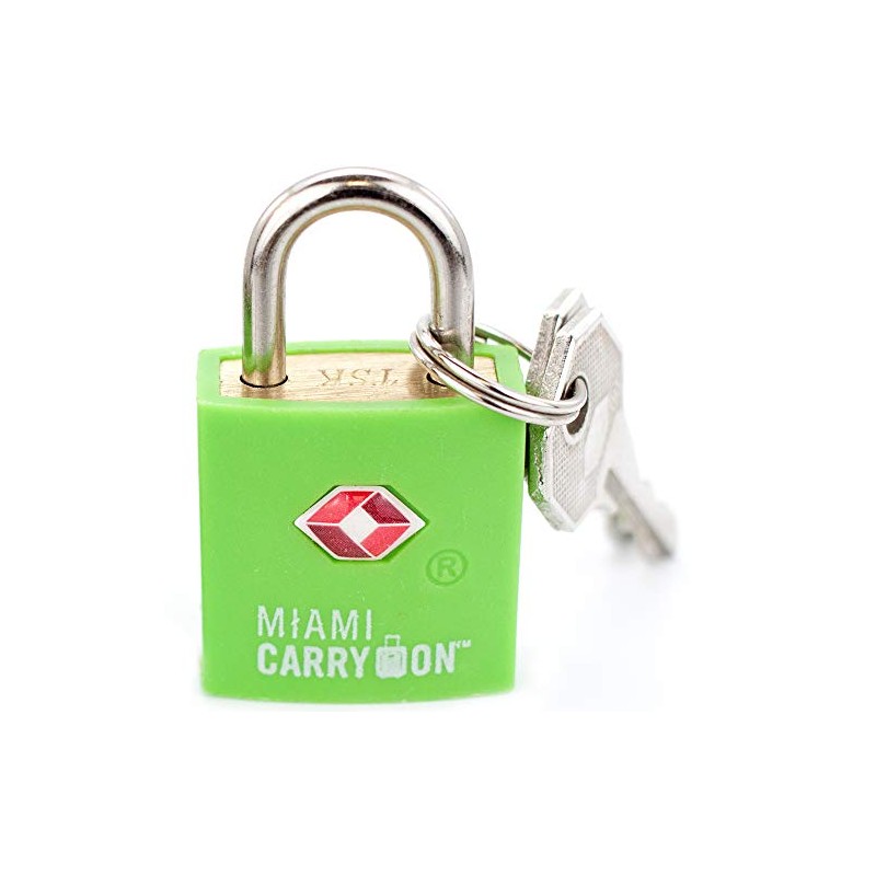 TLL03GR Miami Carry-on TSA Locks - 1 Lock 2 Keys