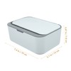 Ipetboom Reusable Napkin Box Holder Grey Tissue Dispenser for Home