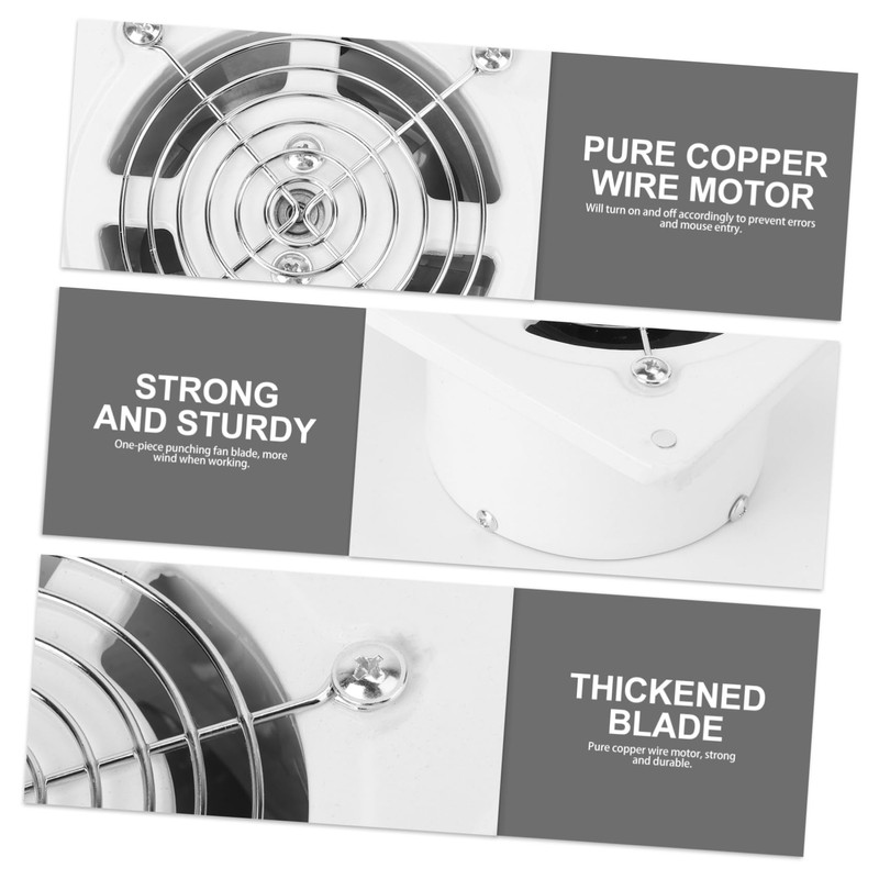 ORFOFE Wall Mount Exhaust Fan for Kitchen Toilet Bathroom Energy