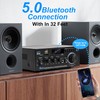 Romicta Stereo Audio HiFi Amplifier, 600W Bluetooth Amplifier 5.0, Dual