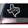 EZ-STIK Texas God Bless 6" stickerE742 State Outline Home map