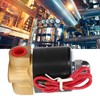 Brass Electric Solenoid Valve 2W025‑08 Normally Closed 1/4in 2 Position