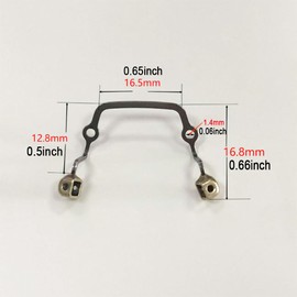 1 Pair Eyeglass Nose Pads Arm Replacement Metal Holder Bridge Plug-in Pieces Stainless Steel and Screwdriver Glasses Repair Kit
