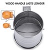 MaMix Stainless Steel Flour Sifter Hand Crank 3 Cup Sifter