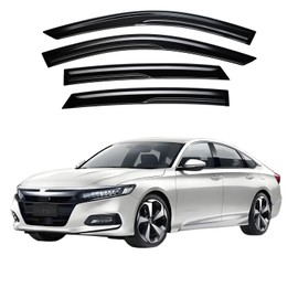 HZENNVIX Extra Durable Window Visor Compatible with 2023-2025 Honda Accord Tape-On Rain Guard Side Window Vent Deflector,4-Pcs