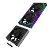 G120Pro Reverse Computer Case Fans, Triple Pack Daisy Chain PC