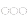 3Pcs Small Pearl Rings Set for Women,Dainty Stackable Beaded Rings