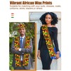 2 Pcs African Hats Kente Scarf Sets African Turban Dashiki