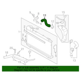 SUBARU OEM 45161SA010 Radiator Coolant Hose/Upper Radiator Hose