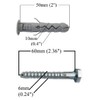 Wall Plugs M10 10 x 50mm and Heavy Duty Coach