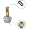 50 PCS Hexagon Self Tapping Self Drilling Screws with Pads