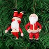 DERAYEE 2 Pieces Santa Claus Resin Christmas Tree Decoration Bare