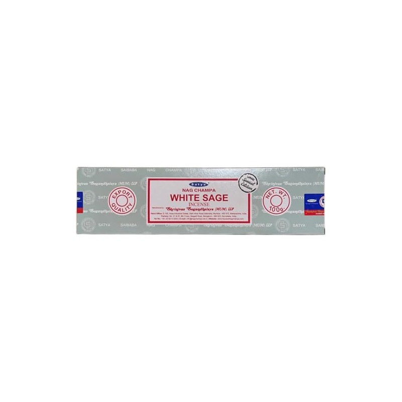 LAMARE Satya White Sage Incense Sticks 1 Pack of 100g