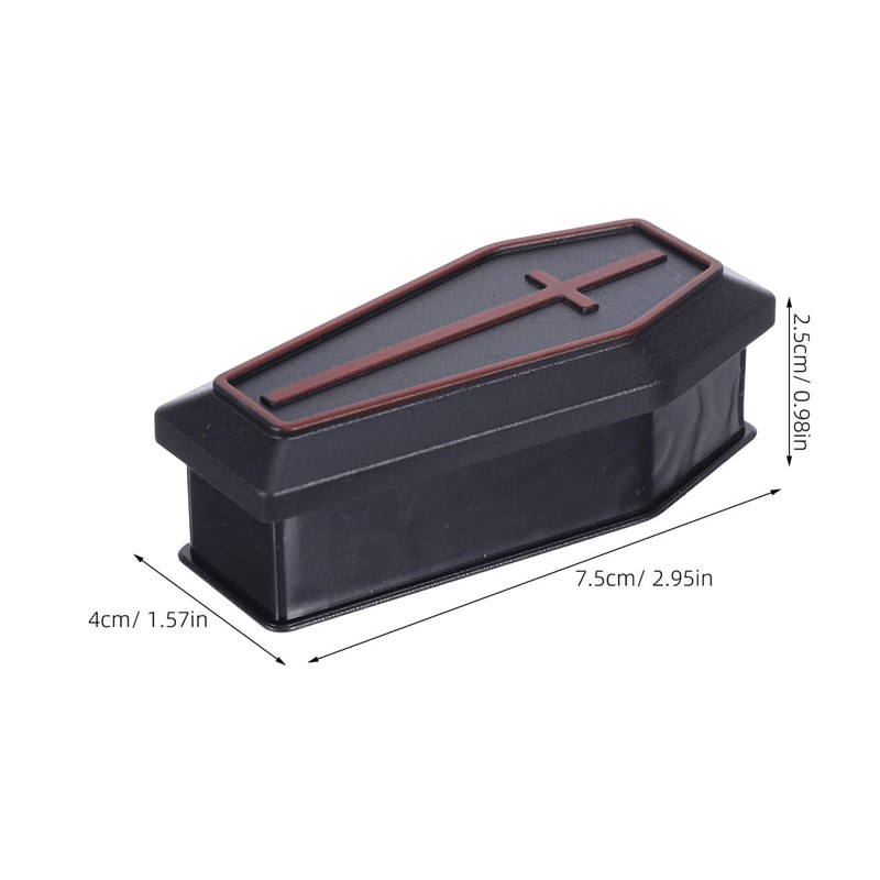 20pcs Mini Coffin Box Halloween Plastic Treat Boxes Party Favors