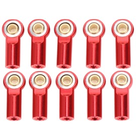 10Pcs RC Car Pull Connecting Rod Metal Ball Joint Accessory for AXIAL SCX10 1/10red