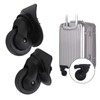 Alomejor 1 Pair Luggage Wheels Replacement A52 Mute Swivel Wheels