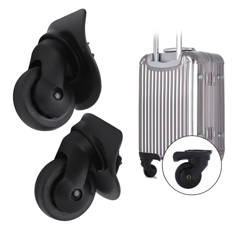 Alomejor 1 Pair Luggage Wheels Replacement A52 Mute Swivel Wheels