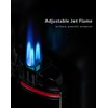 VVAY Jet Lighter, 3 Flame - Butane Refillable (Butane Gas