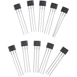 10 Pcs Hall Element 49E Oh49E Ss49E Linear Sensor Hall Sensor Hall Effect Sensors (Black)