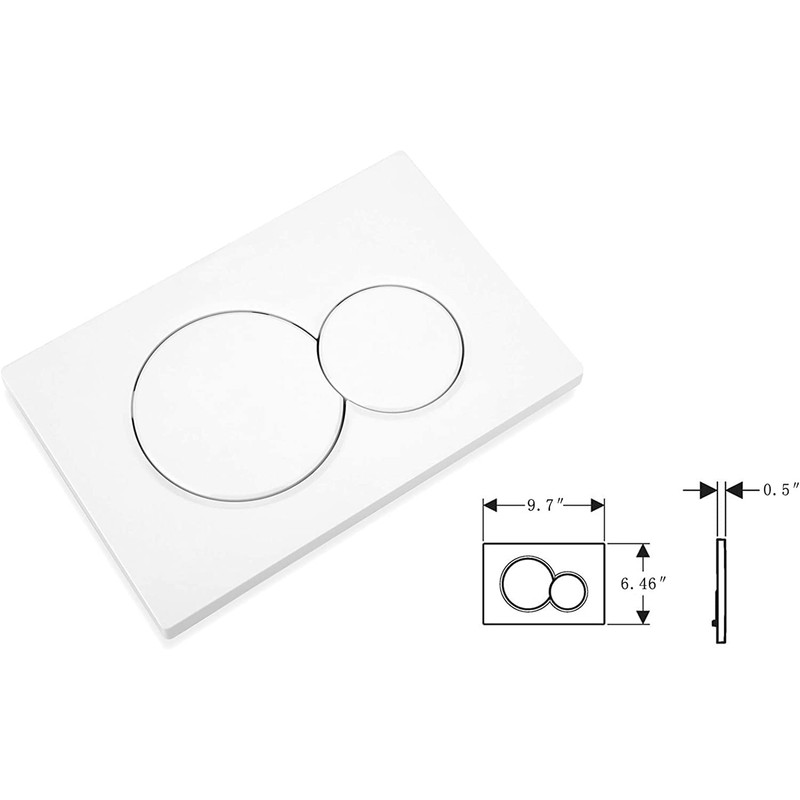 Dual Flush Actuator Plate Front Actuation Compatible with Geberit 115.770.11.5