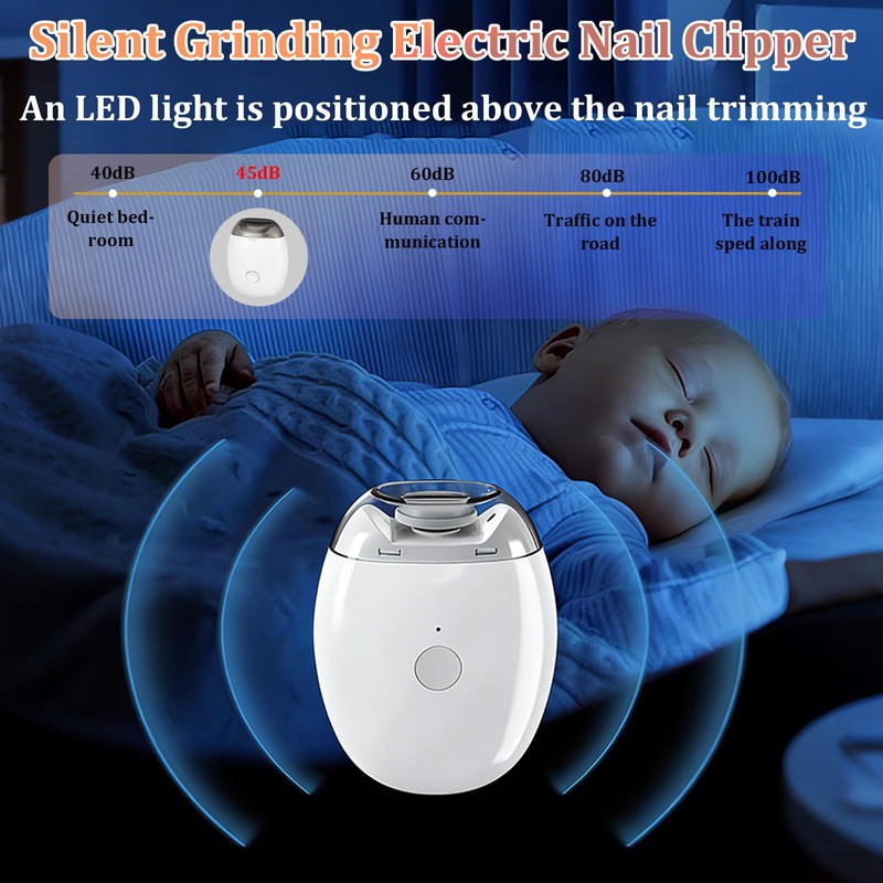 Electric Nail Grinder, 2 Pieces Electric Nail Clippers
