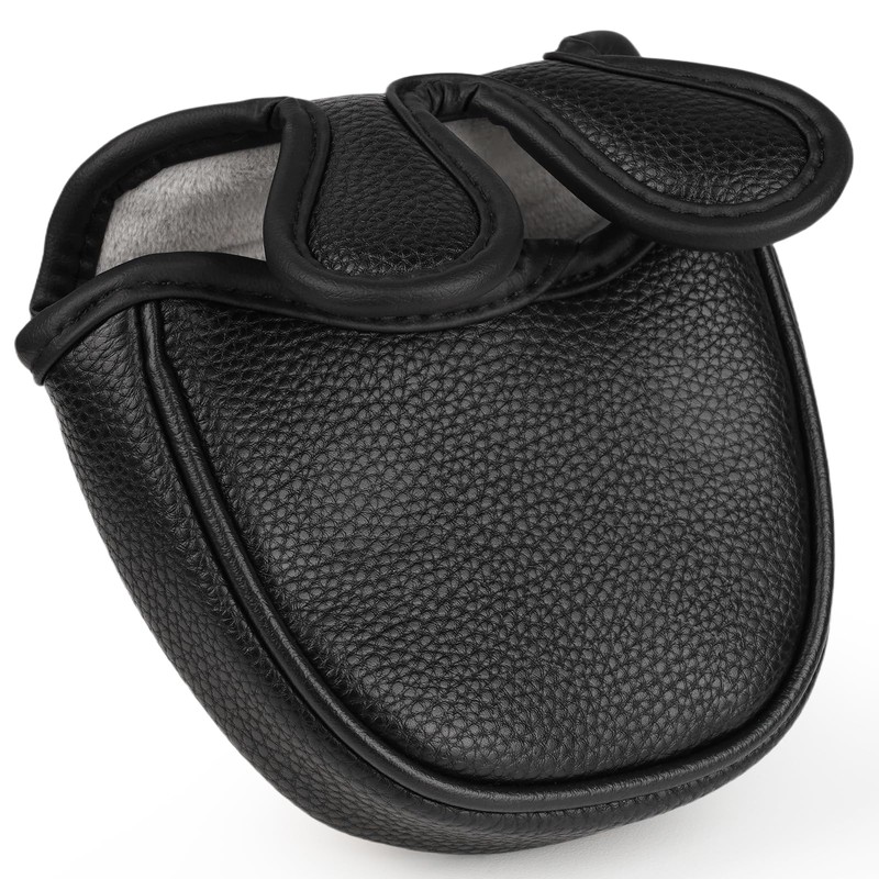 Putter Cover Mallet Center Shaft, Magnetic Closure Putter Headcover for