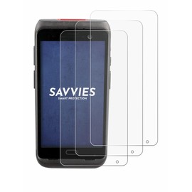 Savvies 6 Pack Screen Protector compatible with Honeywell Dolphin CT40/ CT40 XP Protection Film Clear