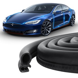 DGSL Car Weather Stripping, 98Ft Automotive Door Seal Strip with Side Bulb Rubber Seal for Cars, Boats, Trucks, RVs