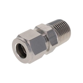 HYDRAULICS DIRECT MC-03-02N | 3/16" Tube x 1/8" Male NPT Connector - Stainless Steel | Tube Fittings
