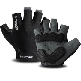 SkrekuiMa Cycling Gloves Men Women Summer Half Finger MTB Gloves Men with 5 mm Gel Shock Absorption Non-Slip Breathable Cycling Gloves for Cycling Fitness