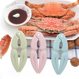 Hemoton Nut Clips,Lobster Crab Peeling Cracker,Crab Leg Cracker Tools,Seafood Crackers Nut Cracker Set,Lobster Shellers,Walnut Cracker Crab Leg Crackers Tools Kitchen Gadget Tools