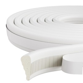 9.8 Ft Window Weather Stripping Door Seal Strip,SelfAdhesive Foam Weather Strip for Window Insulation,Soundproofing Weatherstripping for Door Frame Gap Filler,Wedge Window Sealer Tape for Winter,White