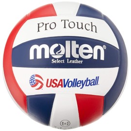 Molten Pro Touch Volleyball (Red/White/Blue, Official)