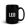 Leo Mug Black - Size: 15 oz