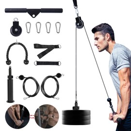 Pulley Cable Machine, Silent, 360 Degree Rotation, Pulley, Cable Machine Accessories, Cable Training, Wrist Muscle Training, Pull Up Machine, Training Machine, Home Gym, Load Capacity 120kg