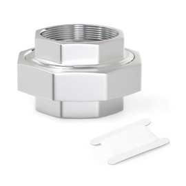 TAISHER 1PCS 304 Stainless Steel Union，1-1/4" NPT Female Cast Pipe Fitting